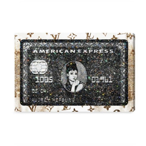 Oliver Gal Other - Oliver Gal Audrey Express Credit Goldtone Wall Art